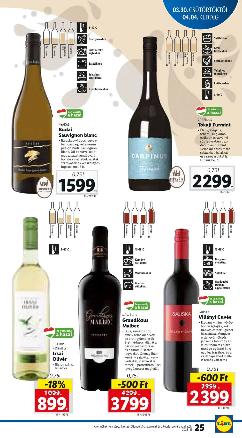 Lidl akciós újság 03.30–04.04 – 25. oldal