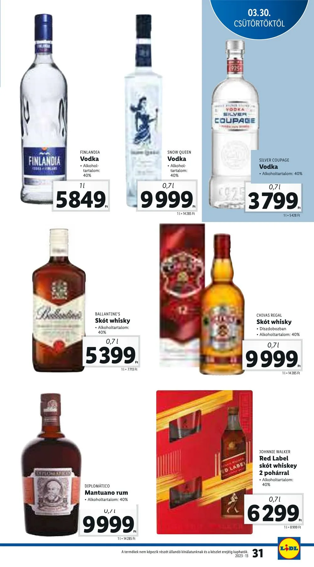 Lidl akciós újság 03.30–04.04 – 31. oldal