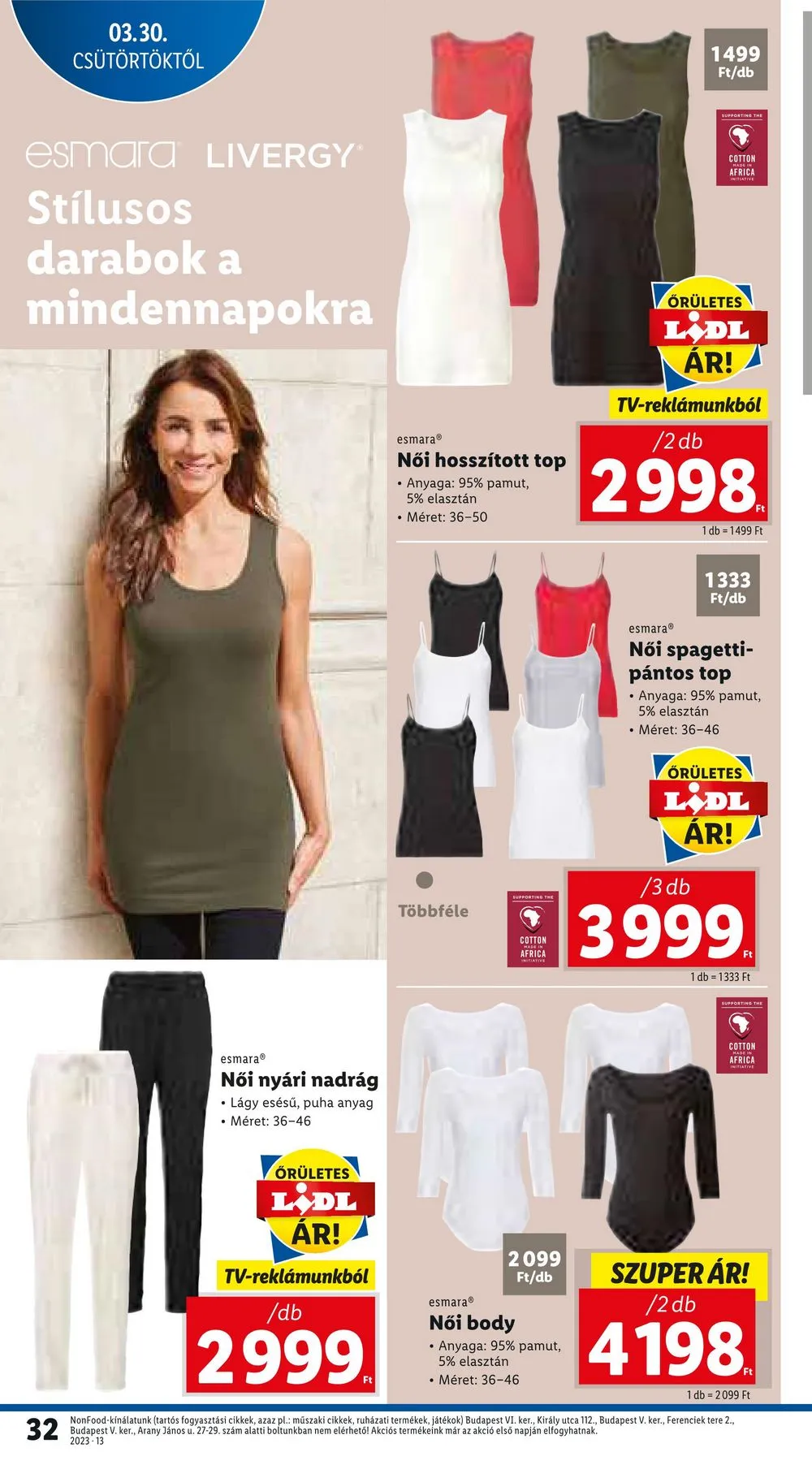 Lidl akciós újság 03.30–04.04 – 32. oldal