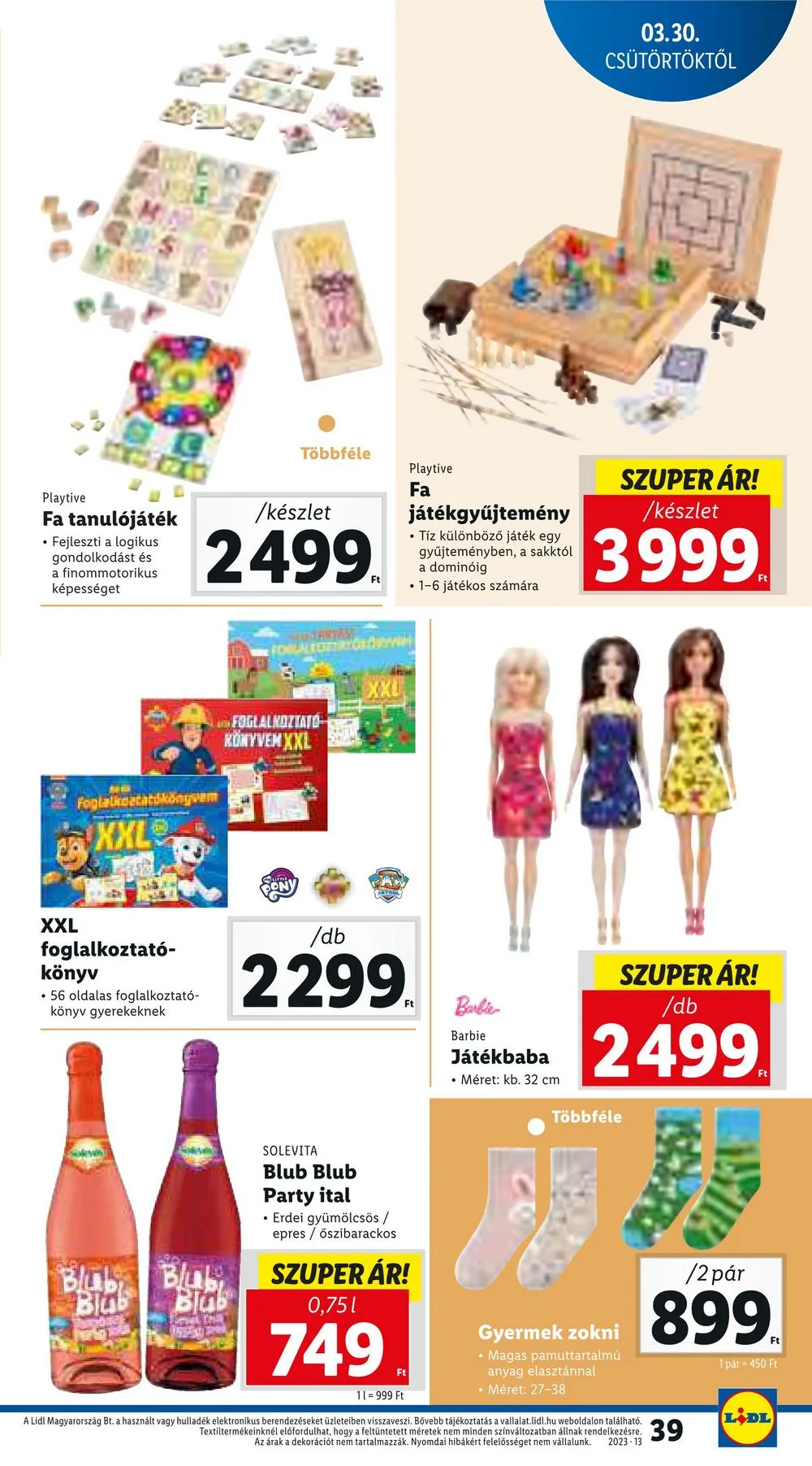 Lidl akciós újság 03.30–04.04 – 39. oldal