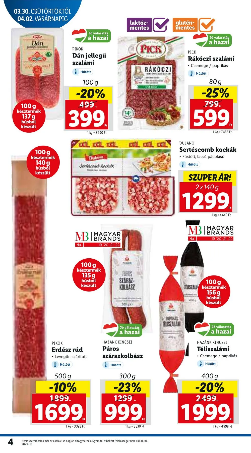 Lidl akciós újság 03.30–04.04 – 4. oldal