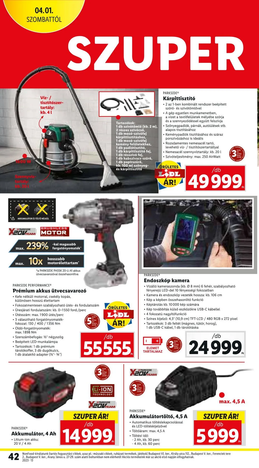 Lidl akciós újság 03.30–04.04 – 42. oldal