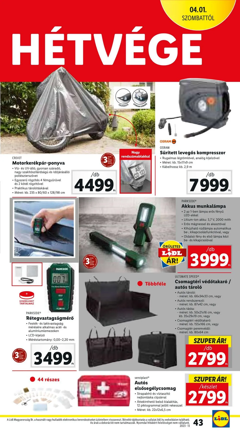 Lidl akciós újság 03.30–04.04 – 43. oldal