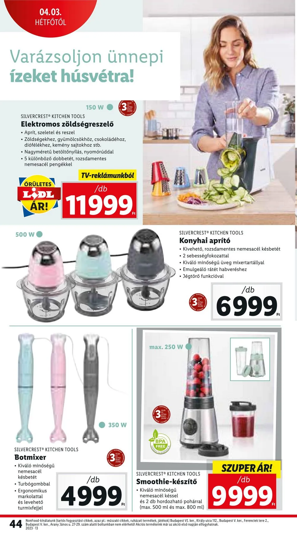 Lidl akciós újság 03.30–04.04 – 44. oldal