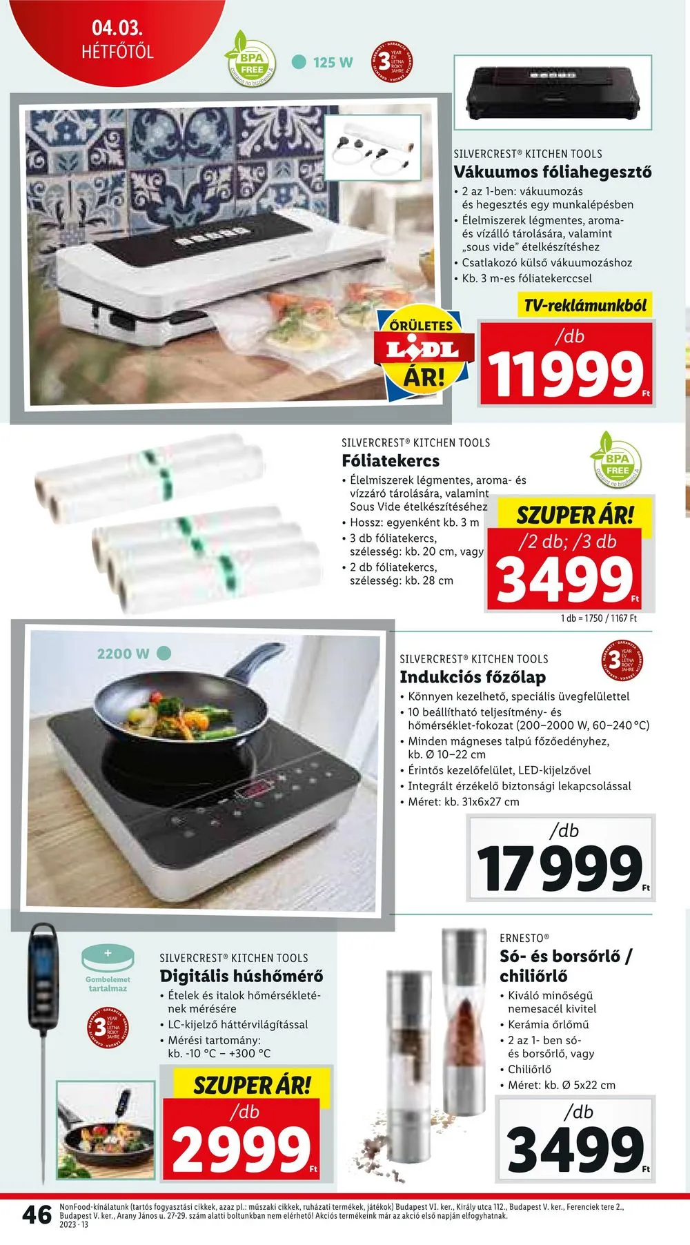 Lidl akciós újság 03.30–04.04 – 46. oldal