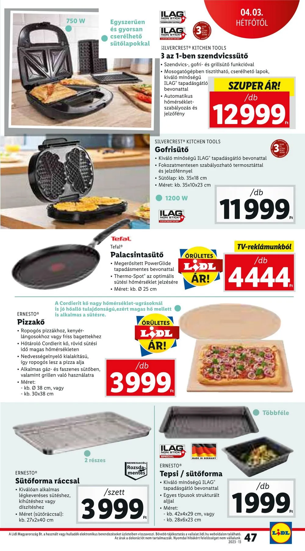 Lidl akciós újság 03.30–04.04 – 47. oldal