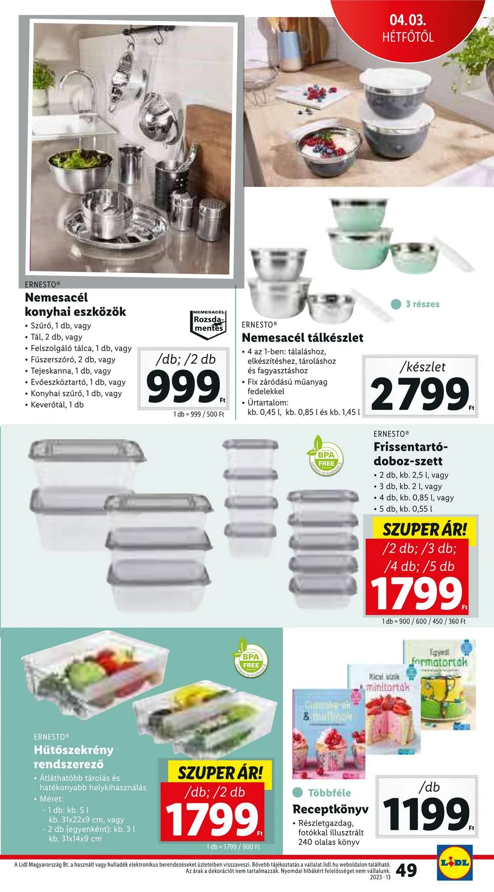 Lidl akciós újság 03.30–04.04 – 49. oldal