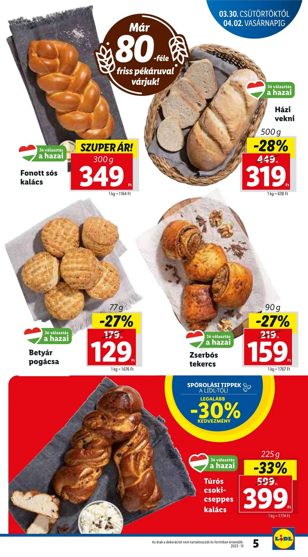 Lidl akciós újság 03.30–04.04 – 5. oldal