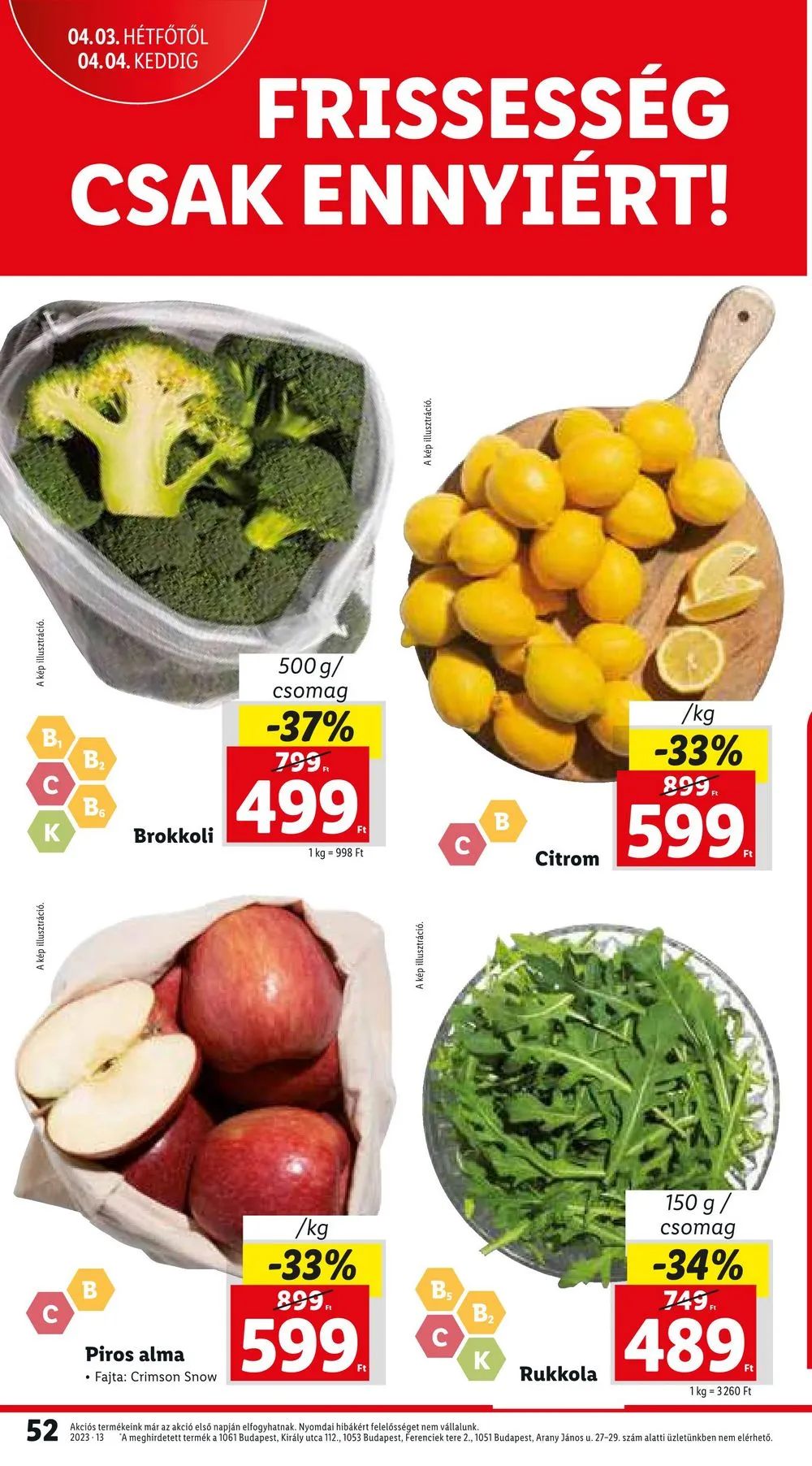 Lidl akciós újság 03.30–04.04 – 52. oldal