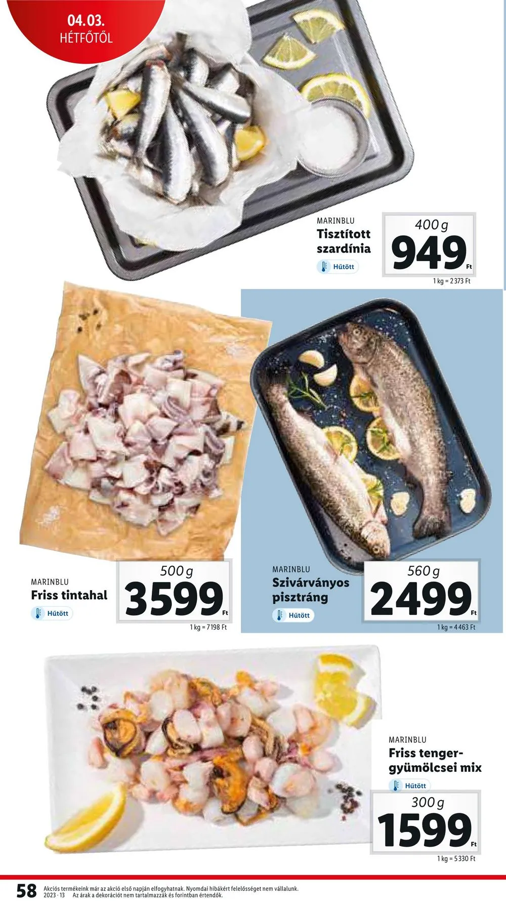 Lidl akciós újság 03.30–04.04 – 58. oldal