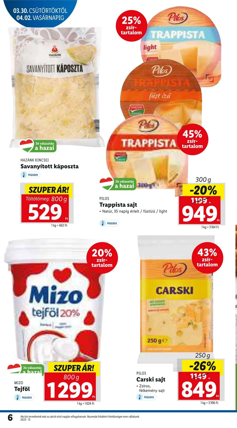 Lidl akciós újság 03.30–04.04 – 6. oldal