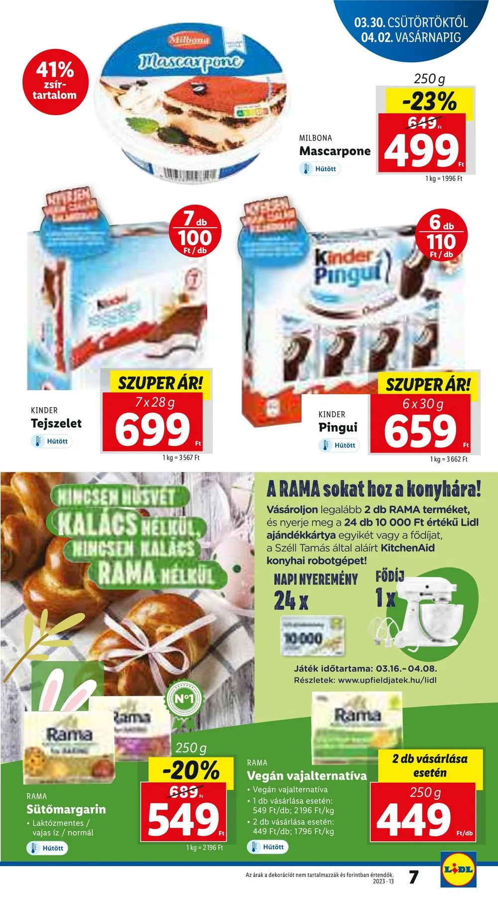 Lidl akciós újság 03.30–04.04 – 7. oldal