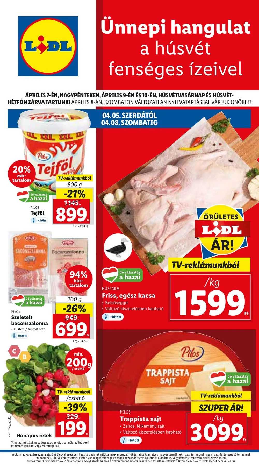 Lidl akciós újság 04.05–04.08