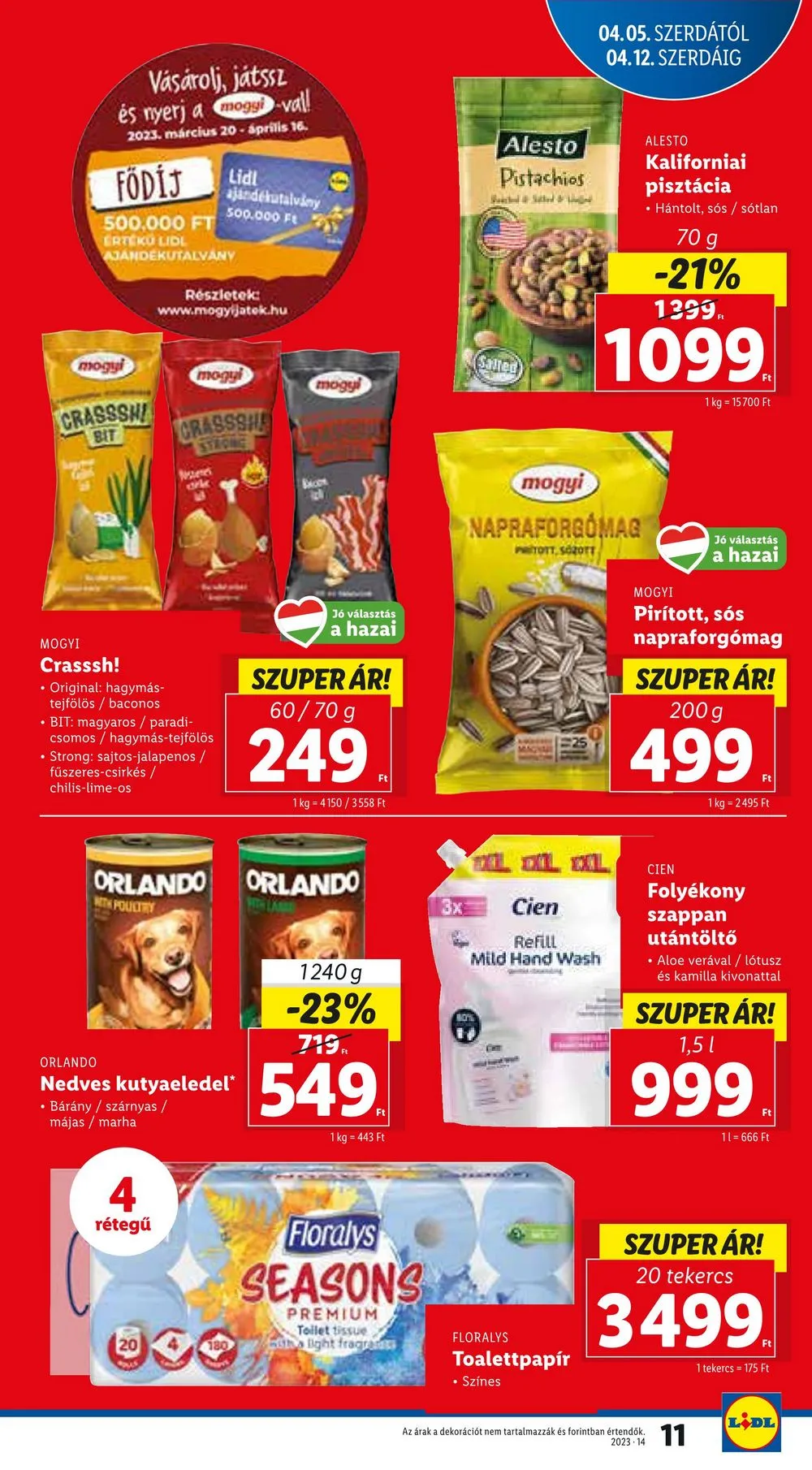 Lidl akciós újság 04.05–04.08 – 11. oldal