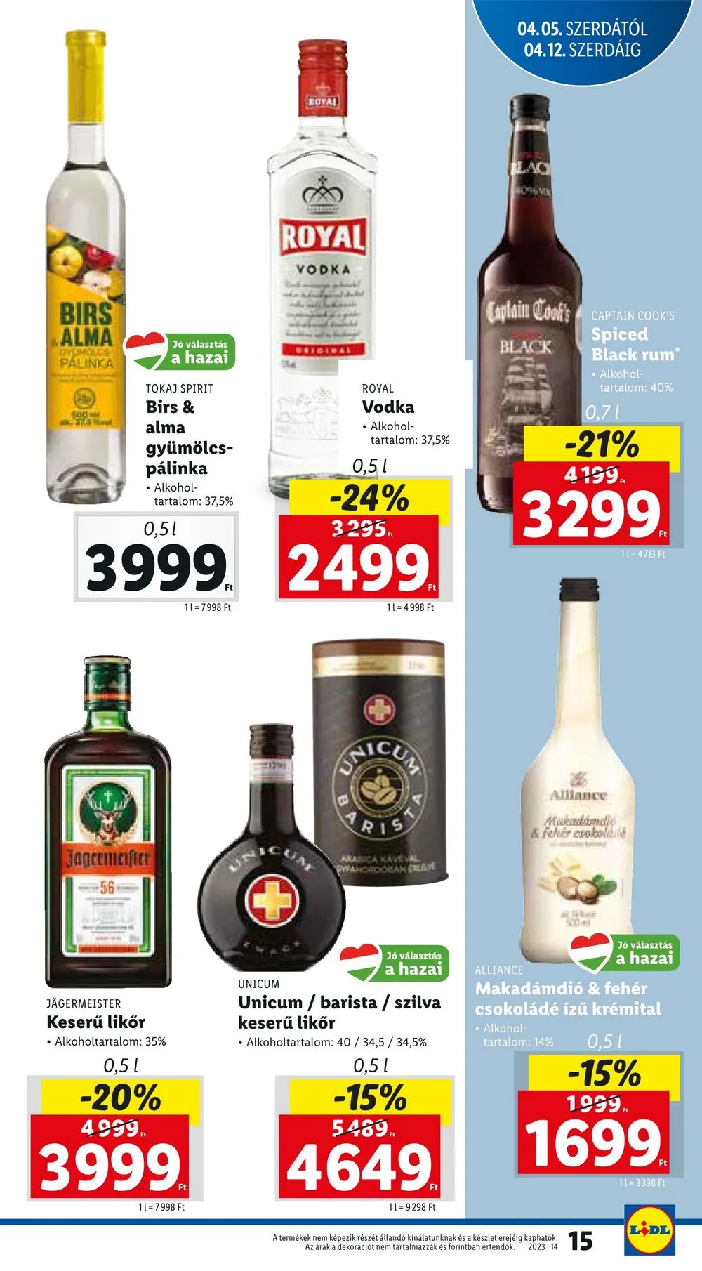 Lidl akciós újság 04.05–04.08 – 15. oldal