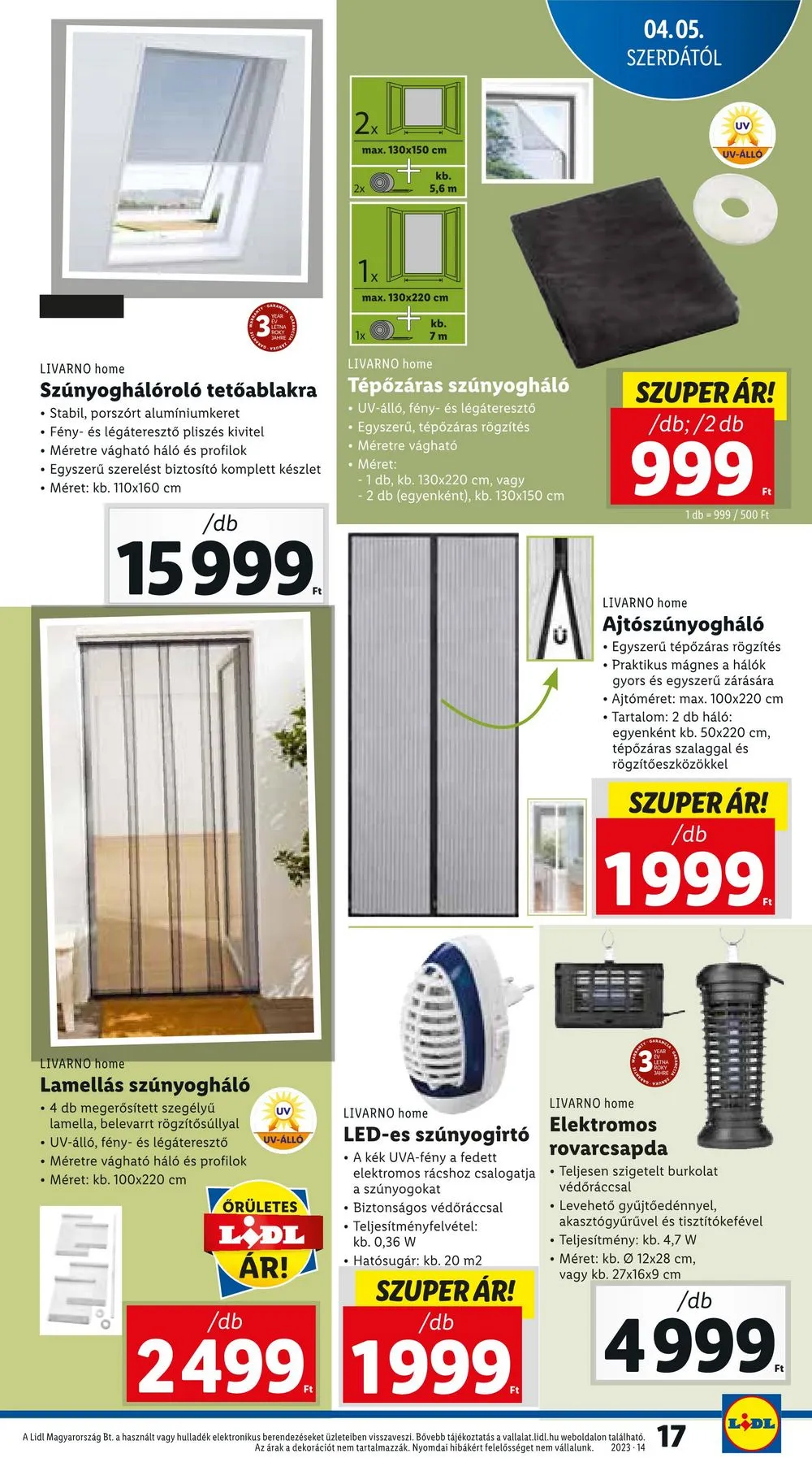 Lidl akciós újság 04.05–04.08 – 17. oldal