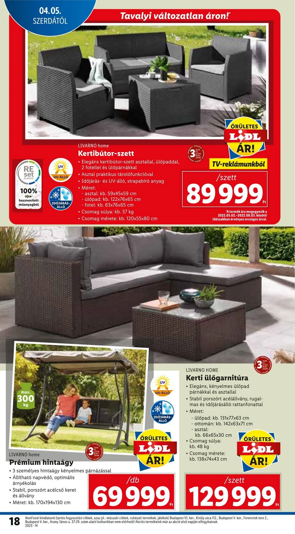 Lidl akciós újság 04.05–04.08 – 18. oldal