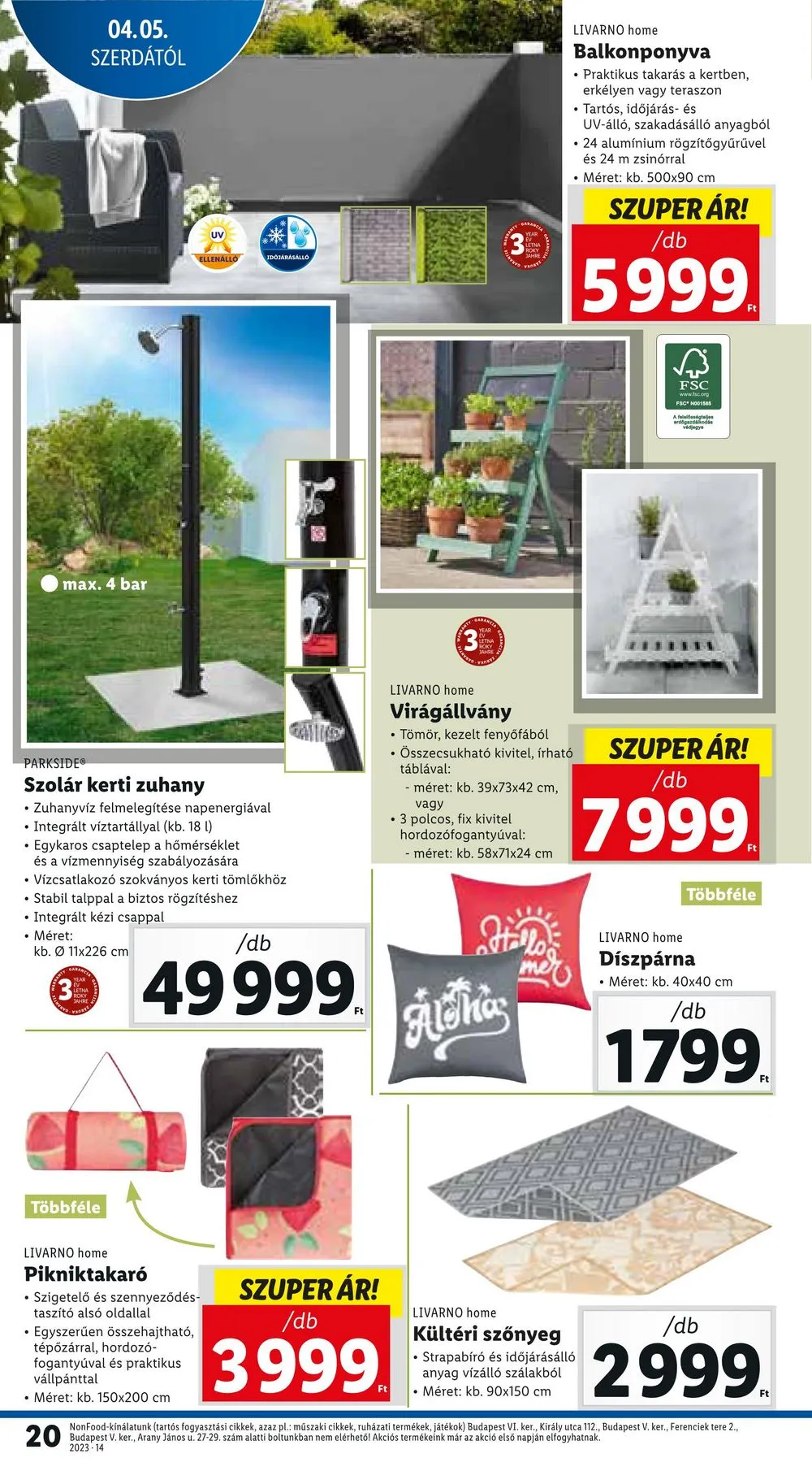 Lidl akciós újság 04.05–04.08 – 20. oldal