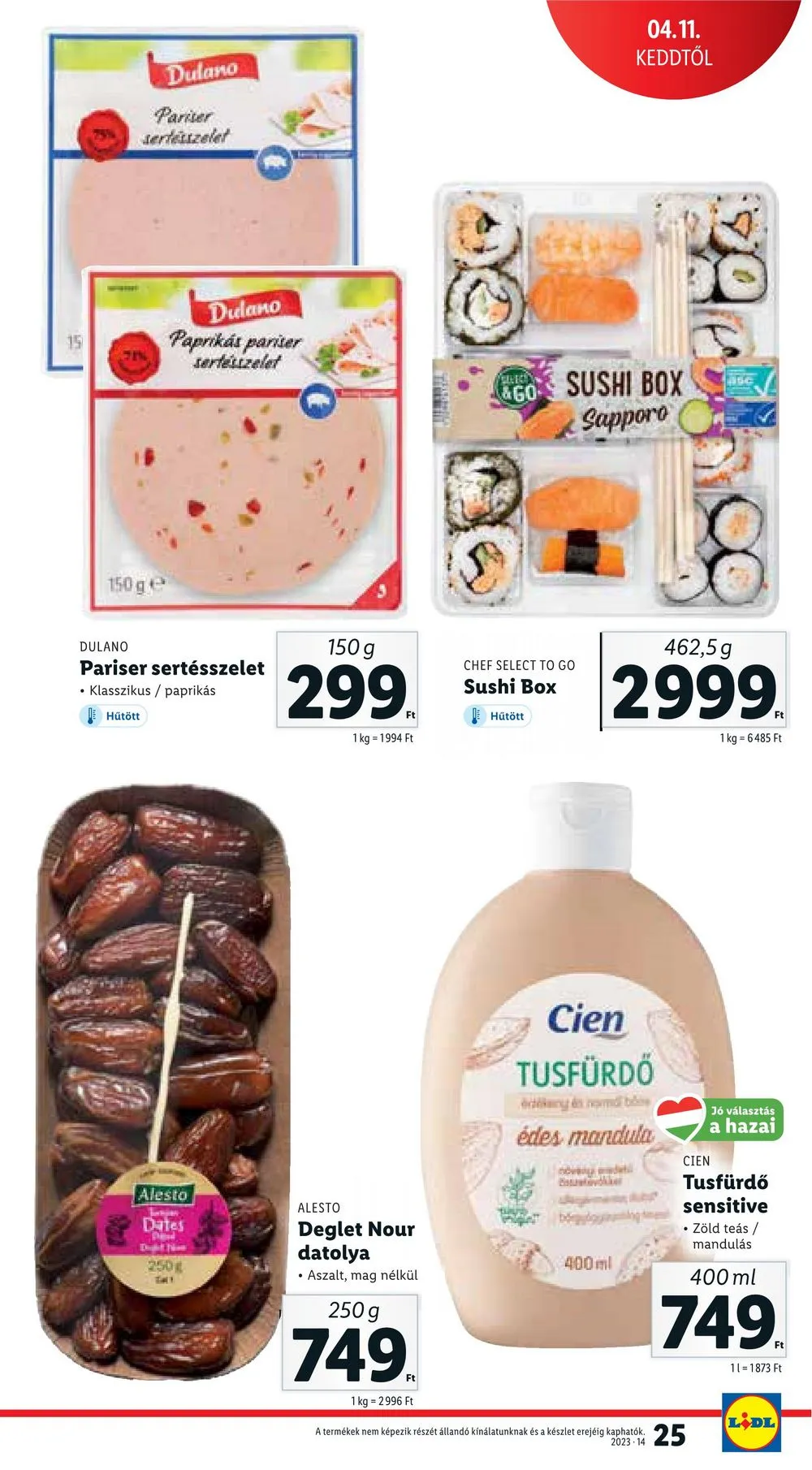 Lidl akciós újság 04.05–04.08 – 25. oldal