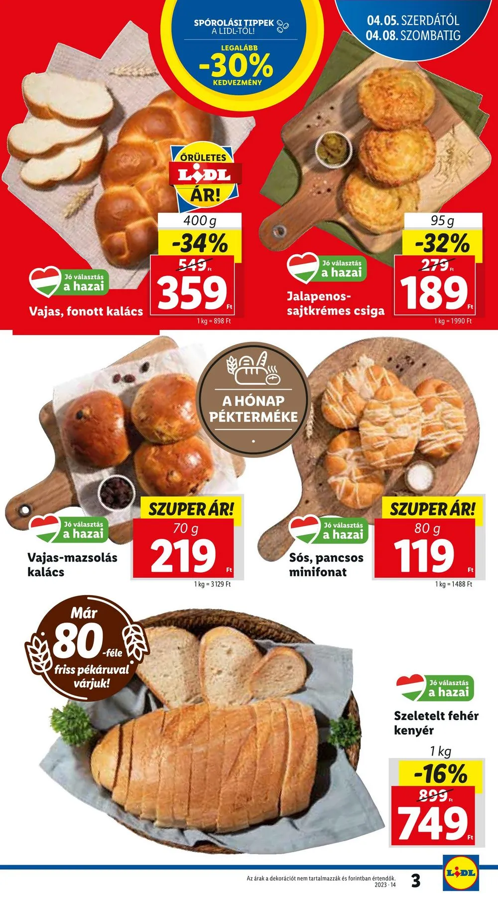 Lidl akciós újság 04.05–04.08 – 3. oldal