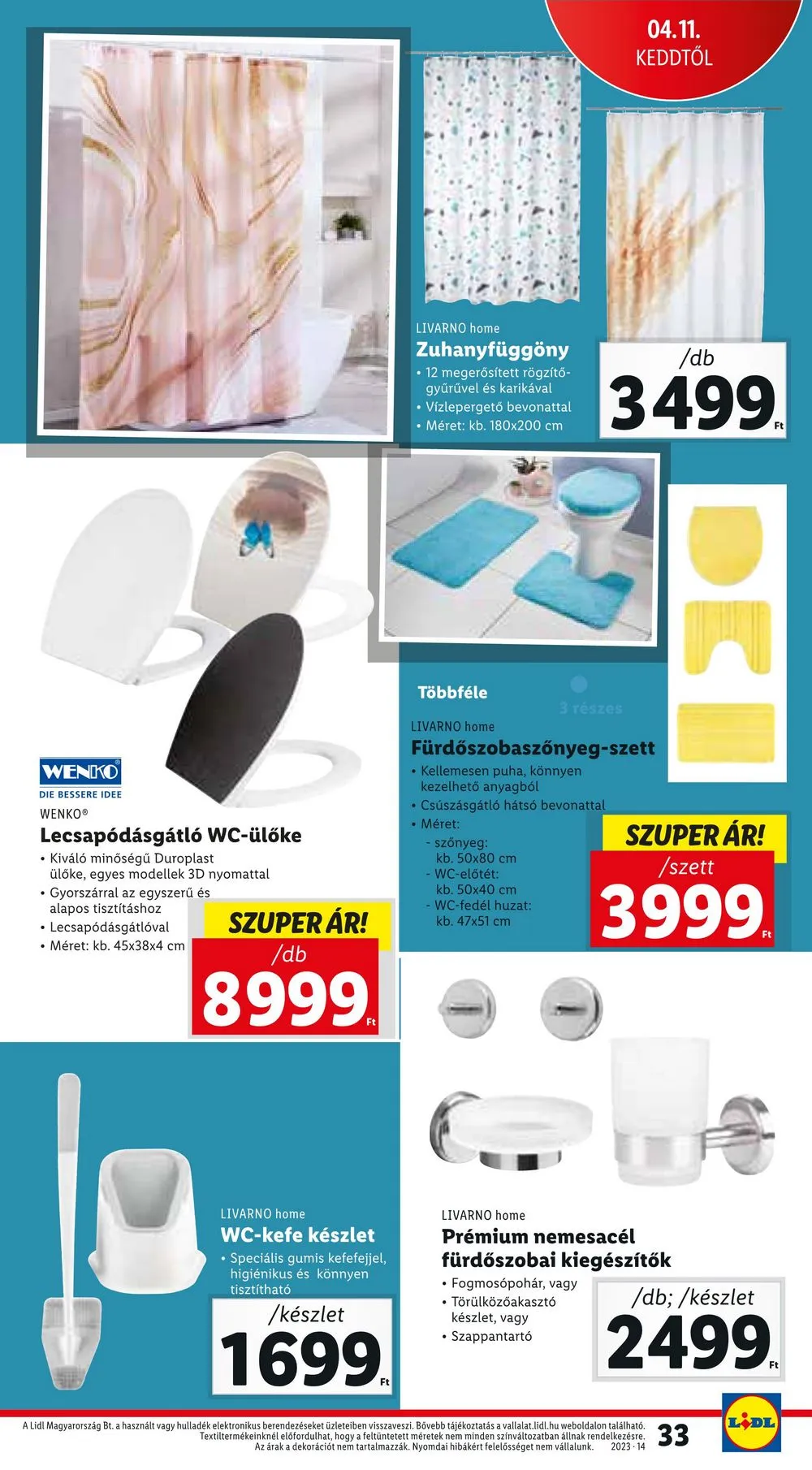 Lidl akciós újság 04.05–04.08 – 33. oldal