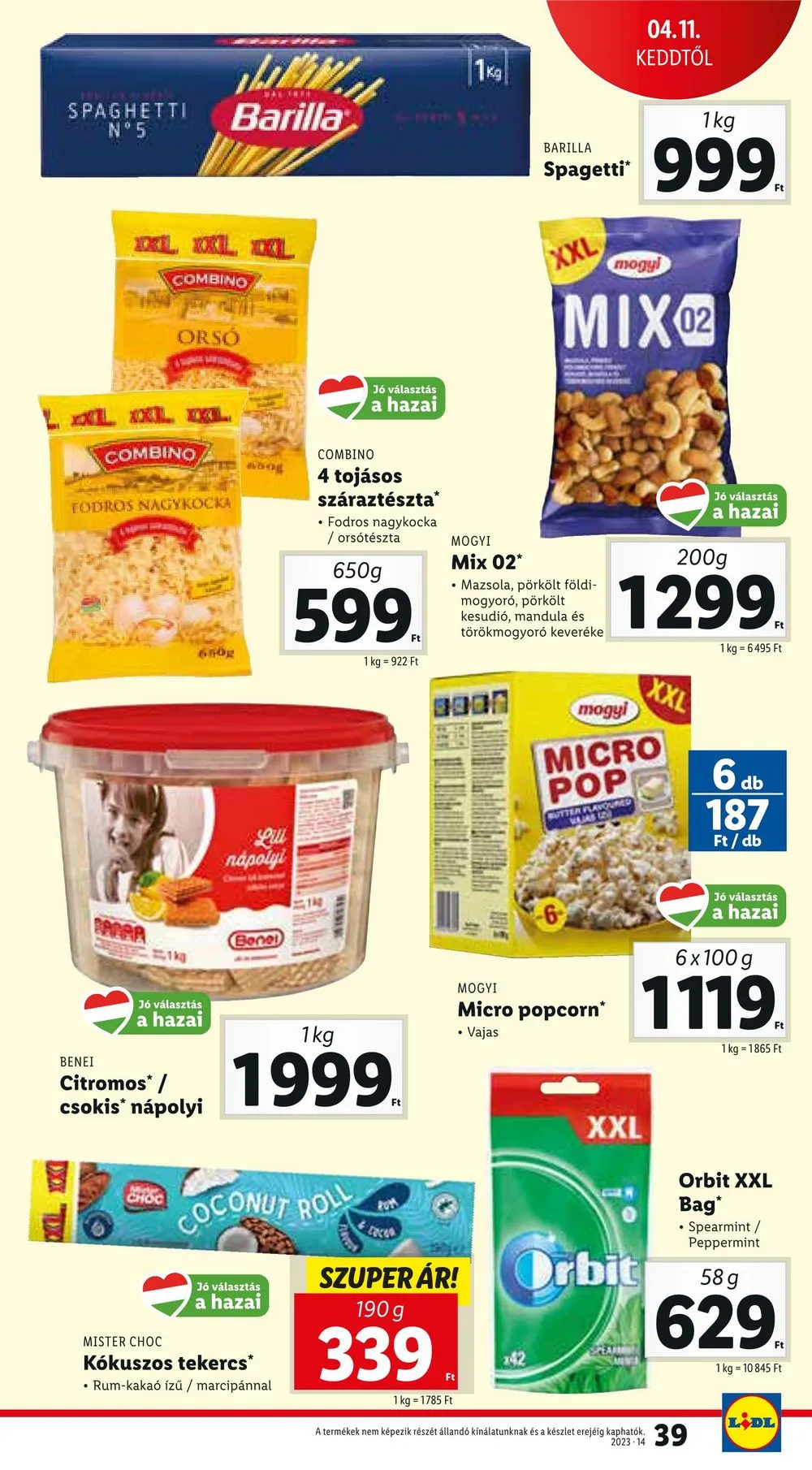 Lidl akciós újság 04.05–04.08 – 39. oldal