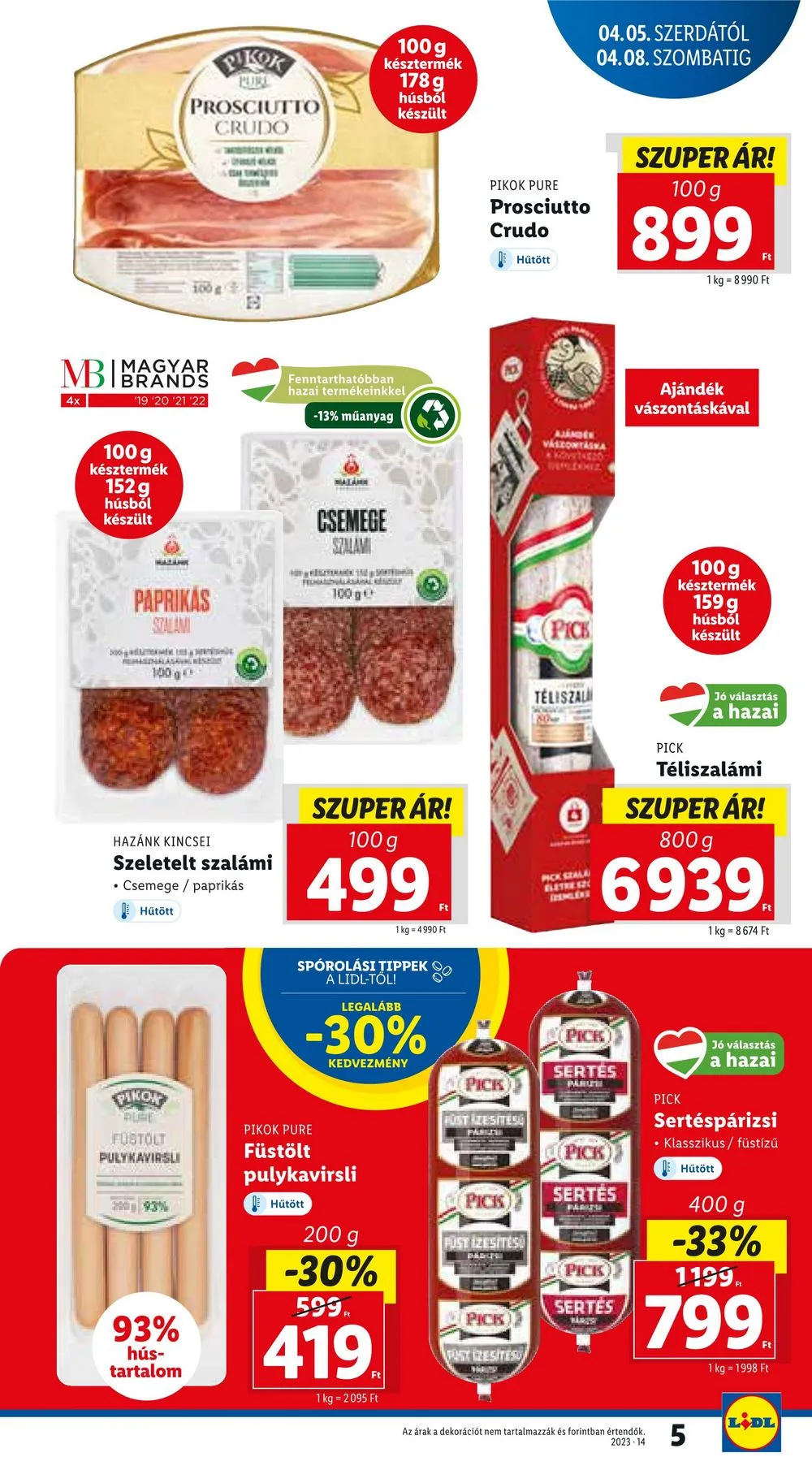 Lidl akciós újság 04.05–04.08 – 5. oldal