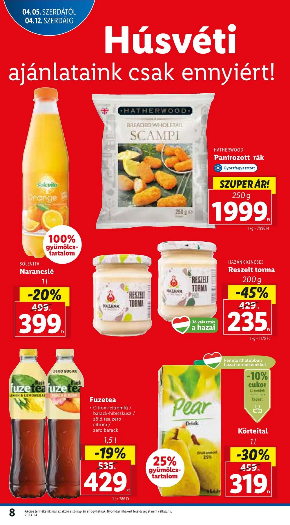 Lidl akciós újság 04.05–04.08 – 8. oldal
