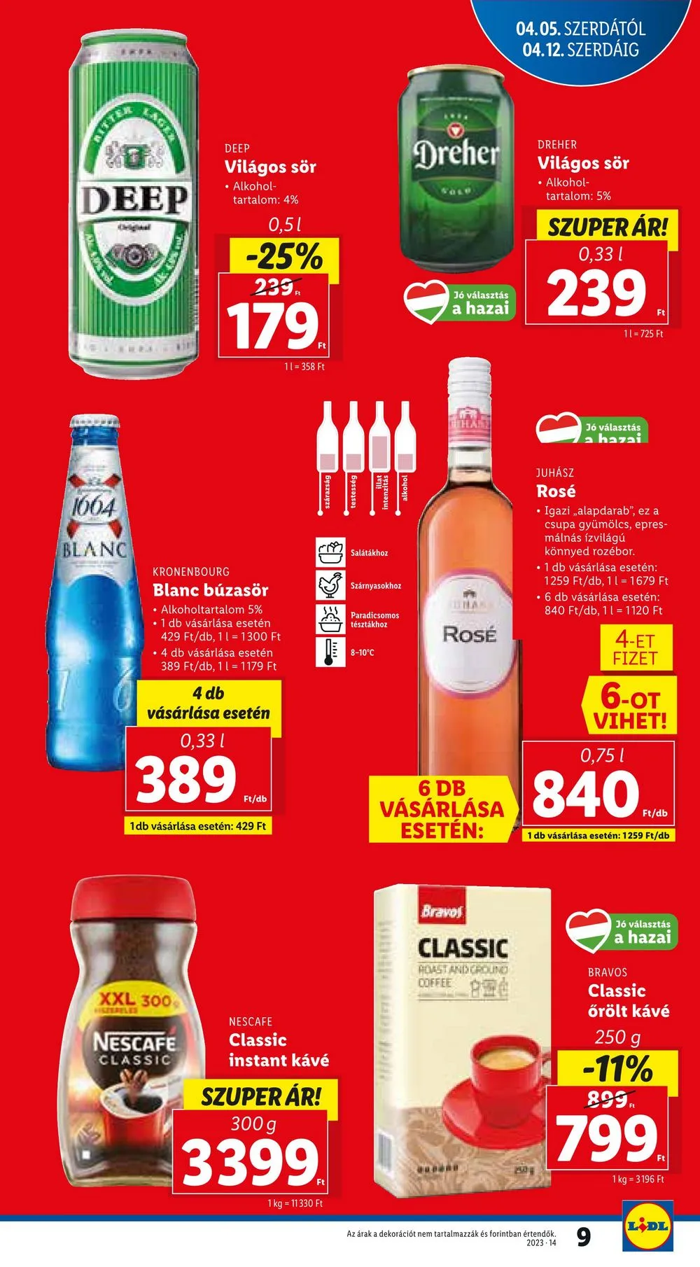 Lidl akciós újság 04.05–04.08 – 9. oldal