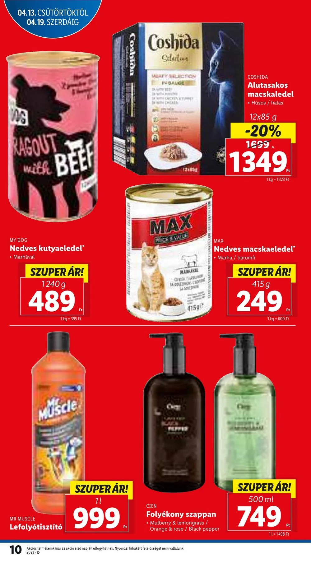 Lidl akciós újság 04.13–04.19 – 10. oldal