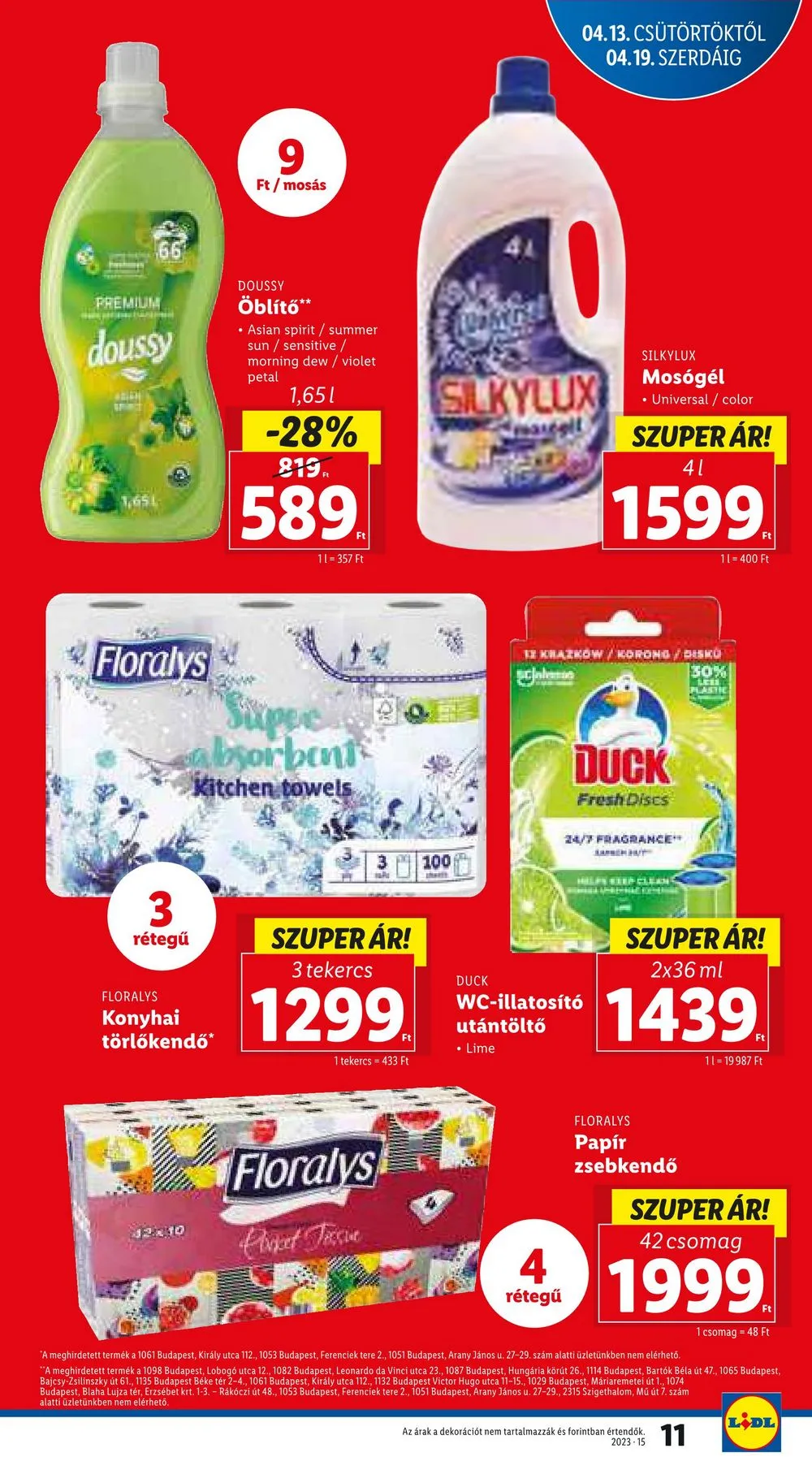 Lidl akciós újság 04.13–04.19 – 11. oldal