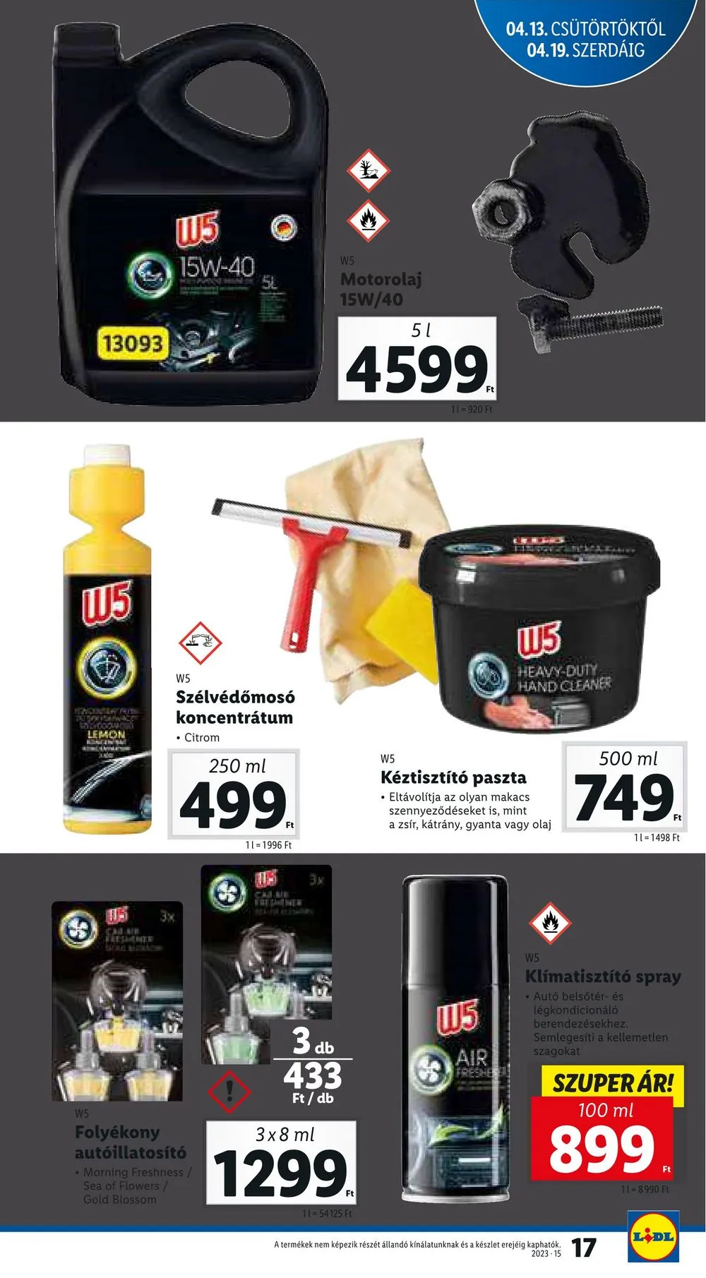 Lidl akciós újság 04.13–04.19 – 17. oldal