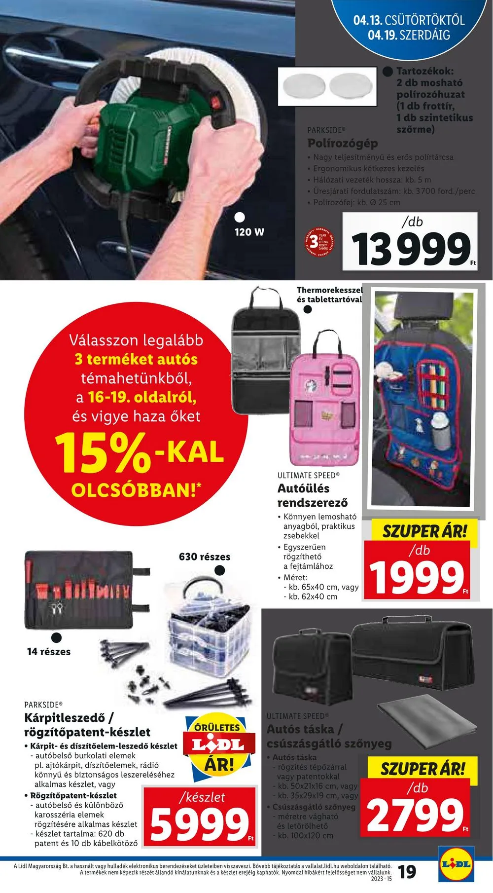 Lidl akciós újság 04.13–04.19 – 19. oldal