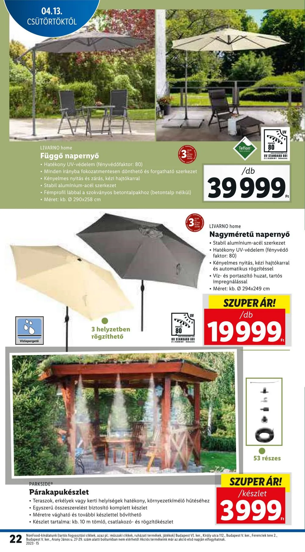 Lidl akciós újság 04.13–04.19 – 22. oldal