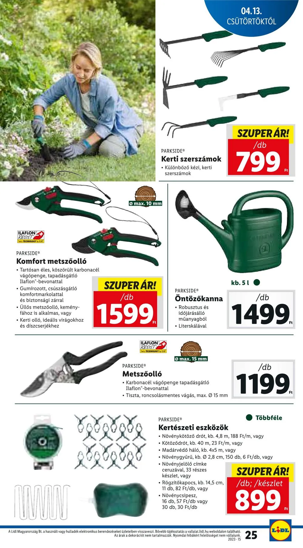 Lidl akciós újság 04.13–04.19 – 25. oldal