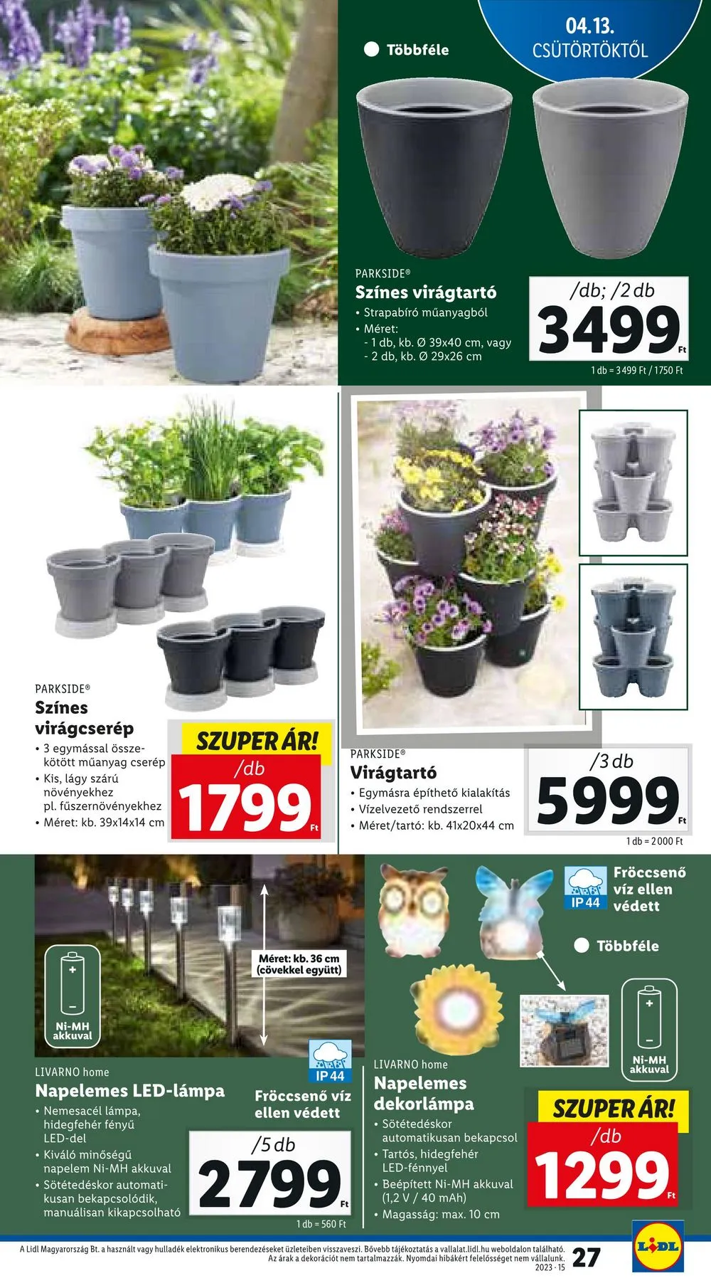 Lidl akciós újság 04.13–04.19 – 27. oldal