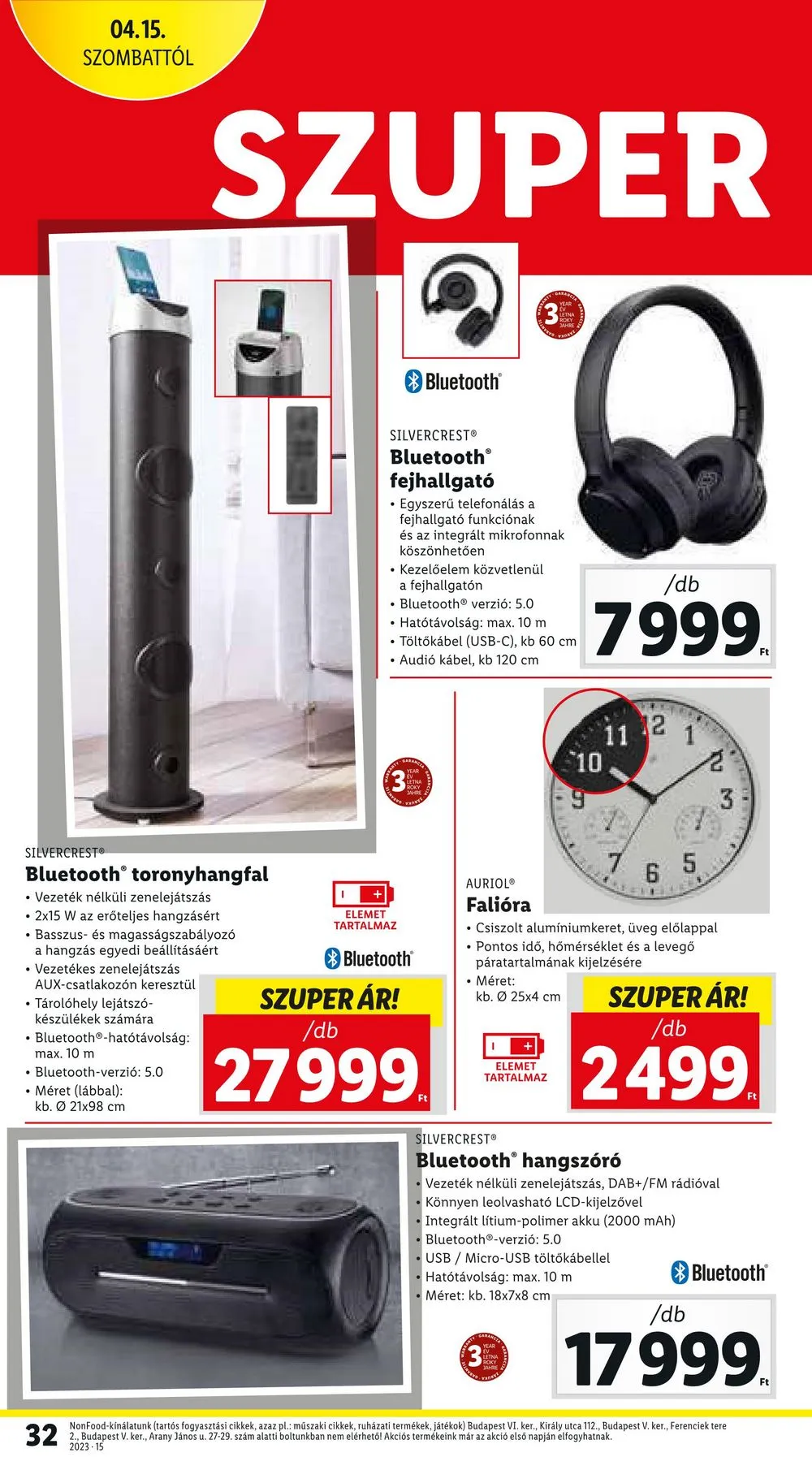 Lidl akciós újság 04.13–04.19 – 32. oldal