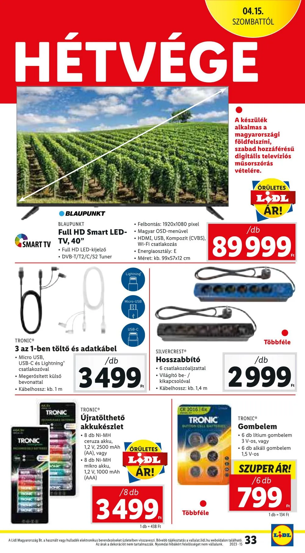 Lidl akciós újság 04.13–04.19 – 33. oldal