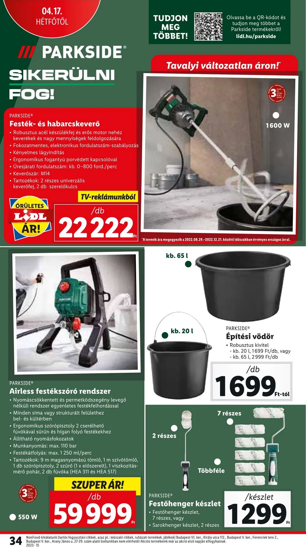 Lidl akciós újság 04.13–04.19 – 34. oldal