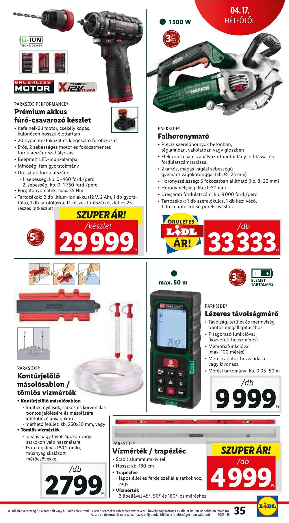 Lidl akciós újság 04.13–04.19 – 35. oldal
