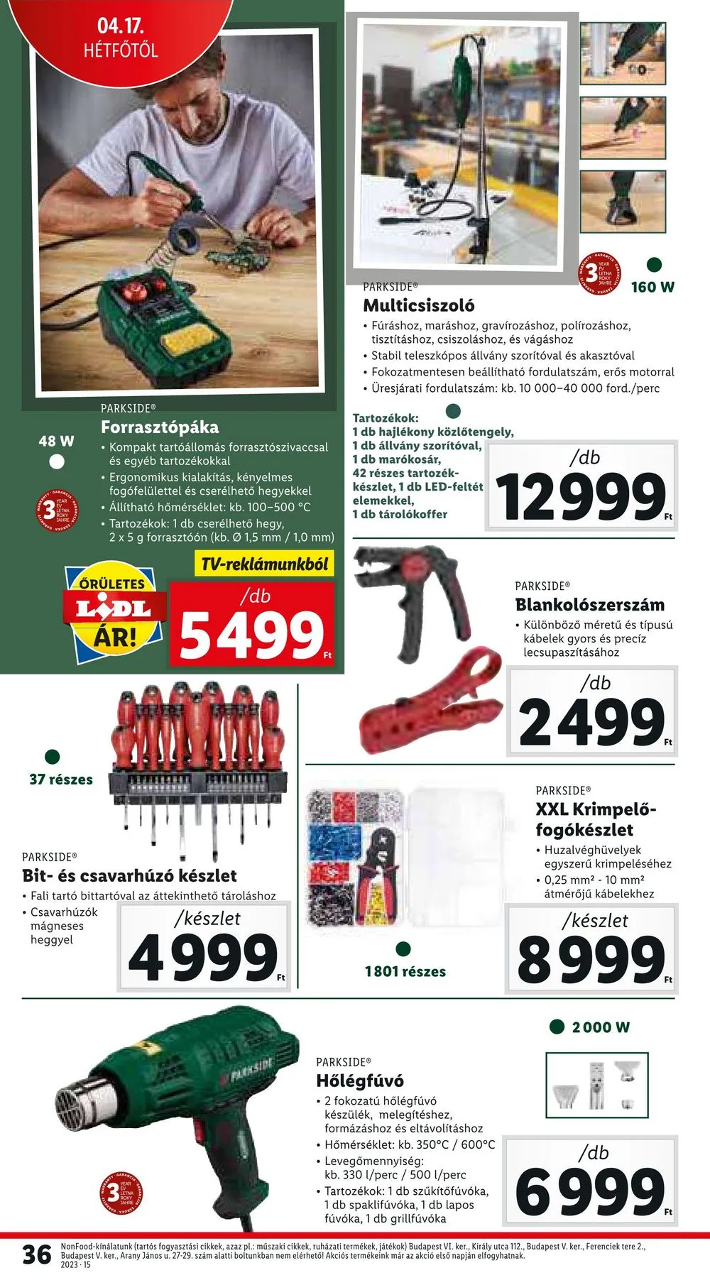 Lidl akciós újság 04.13–04.19 – 36. oldal