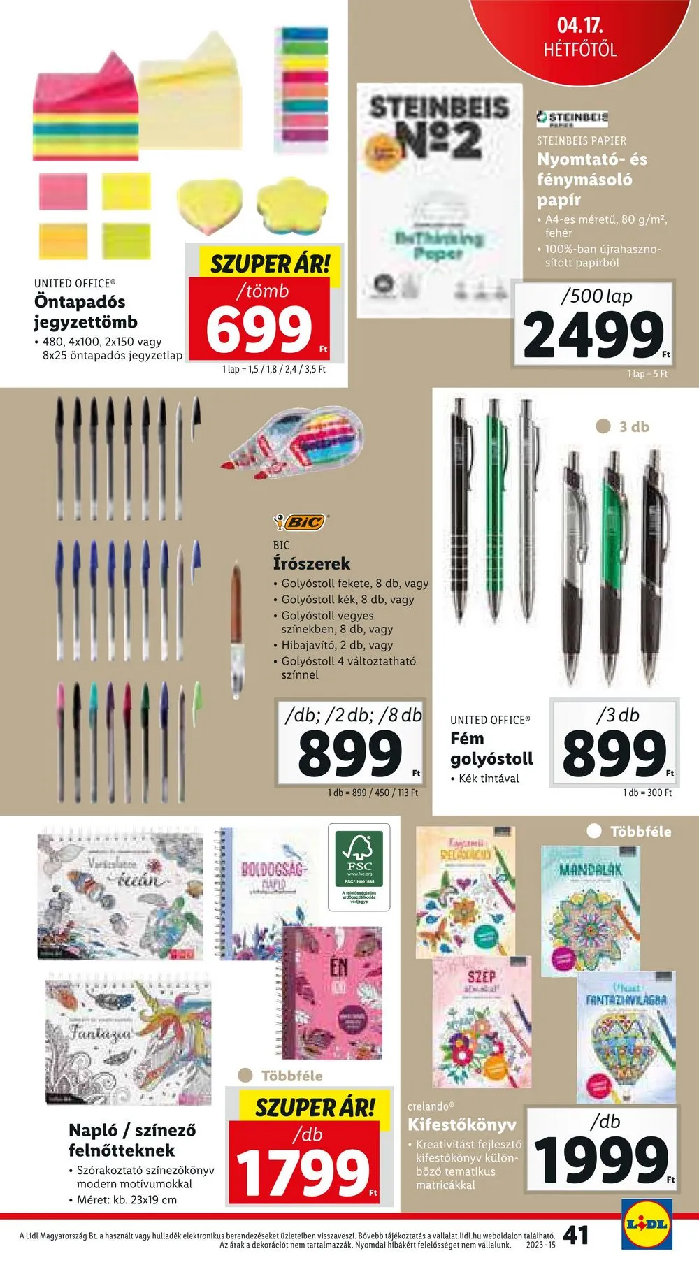 Lidl akciós újság 04.13–04.19 – 41. oldal