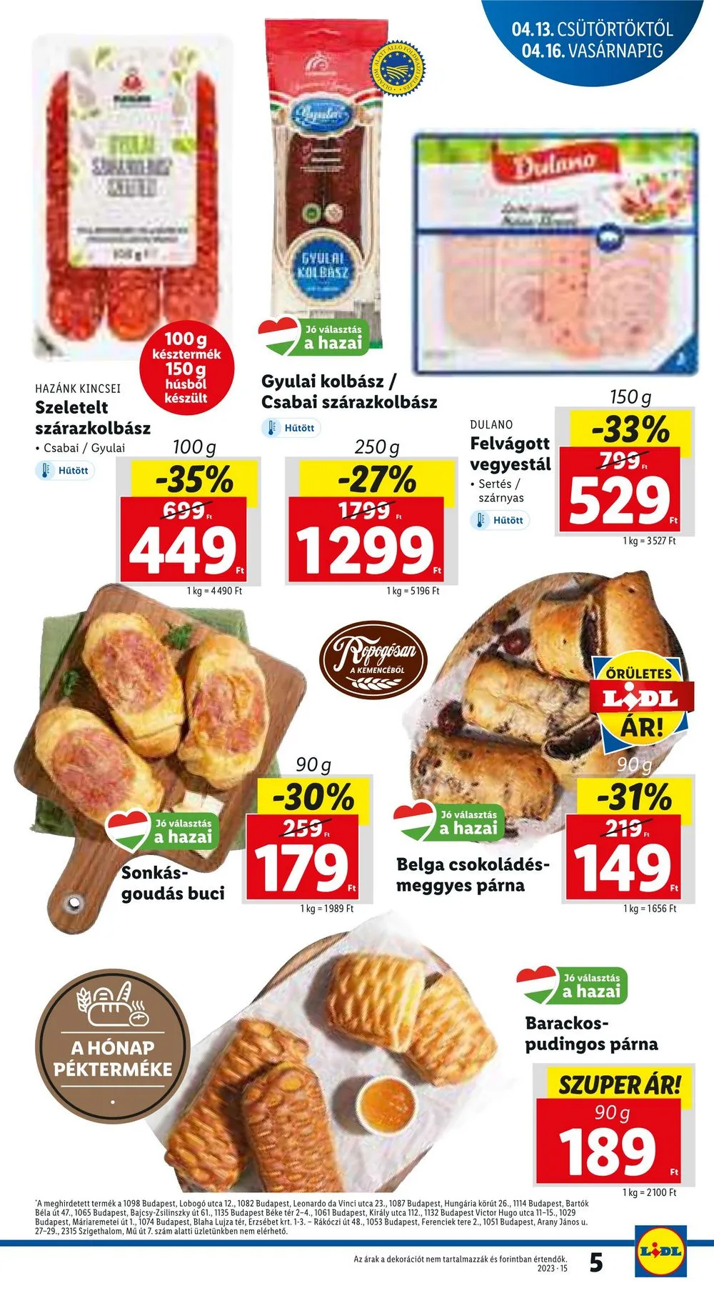 Lidl akciós újság 04.13–04.19 – 5. oldal
