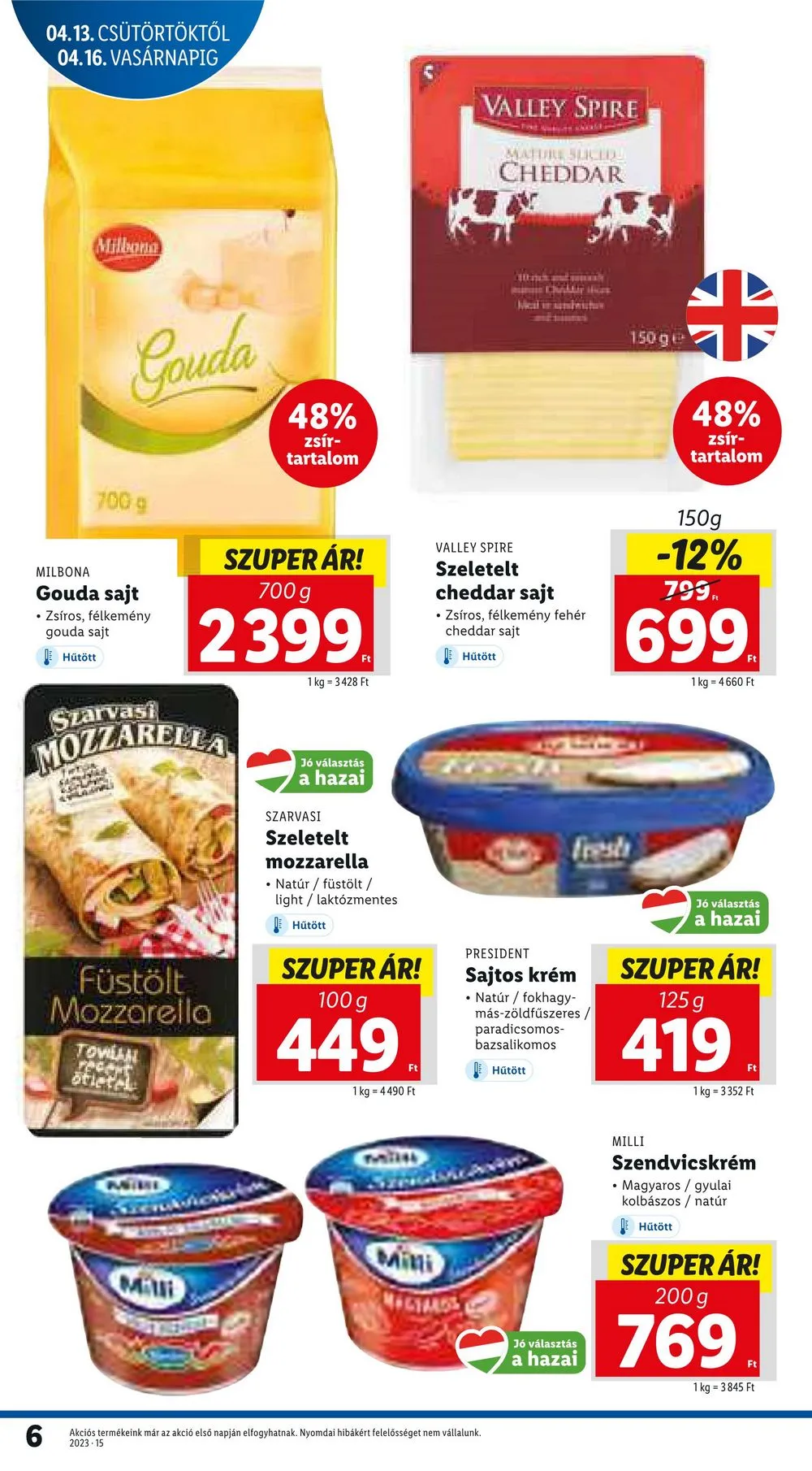 Lidl akciós újság 04.13–04.19 – 6. oldal