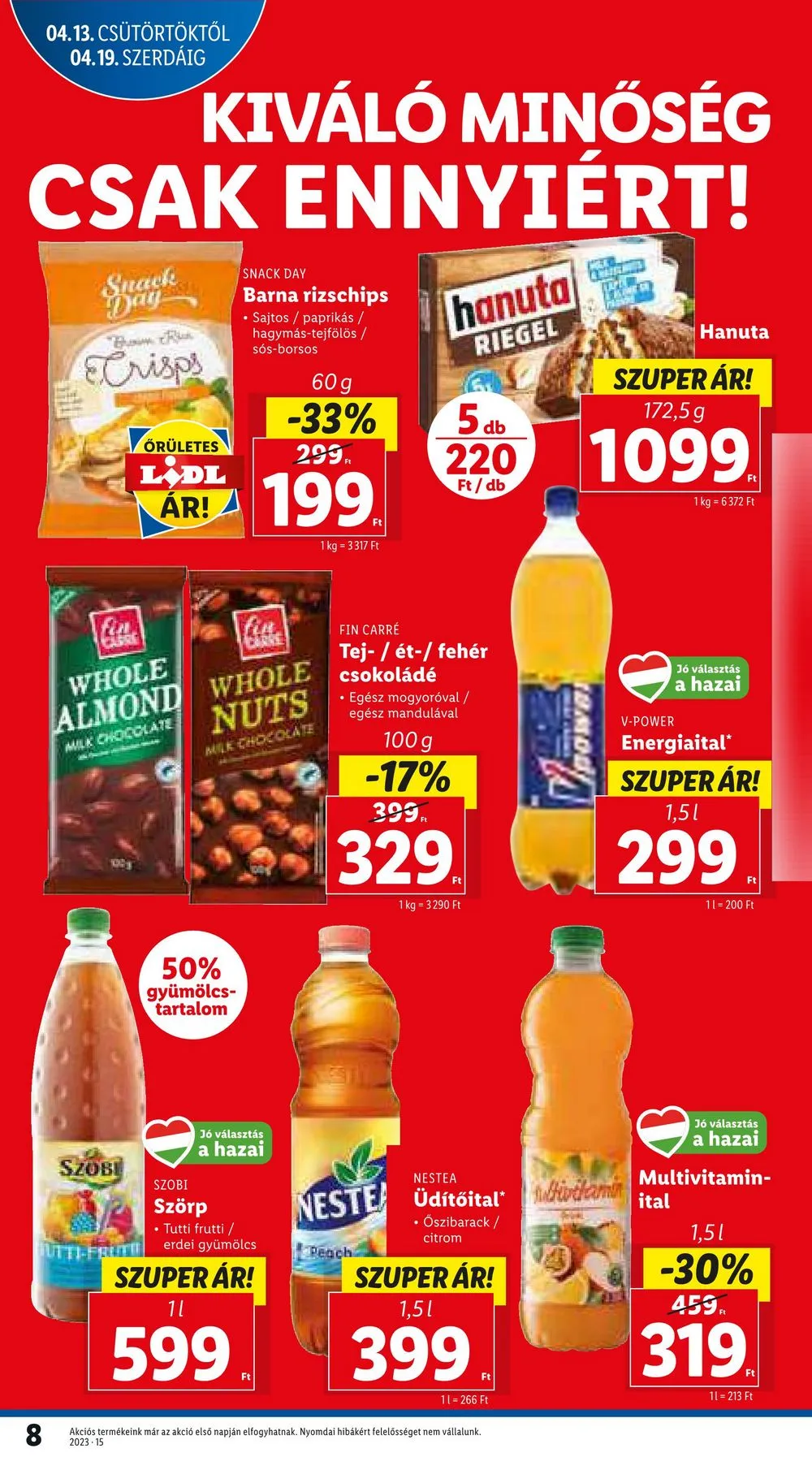 Lidl akciós újság 04.13–04.19 – 8. oldal