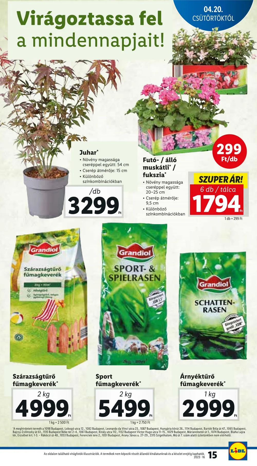 Lidl akciós újság 04.20–04.26 – 15. oldal