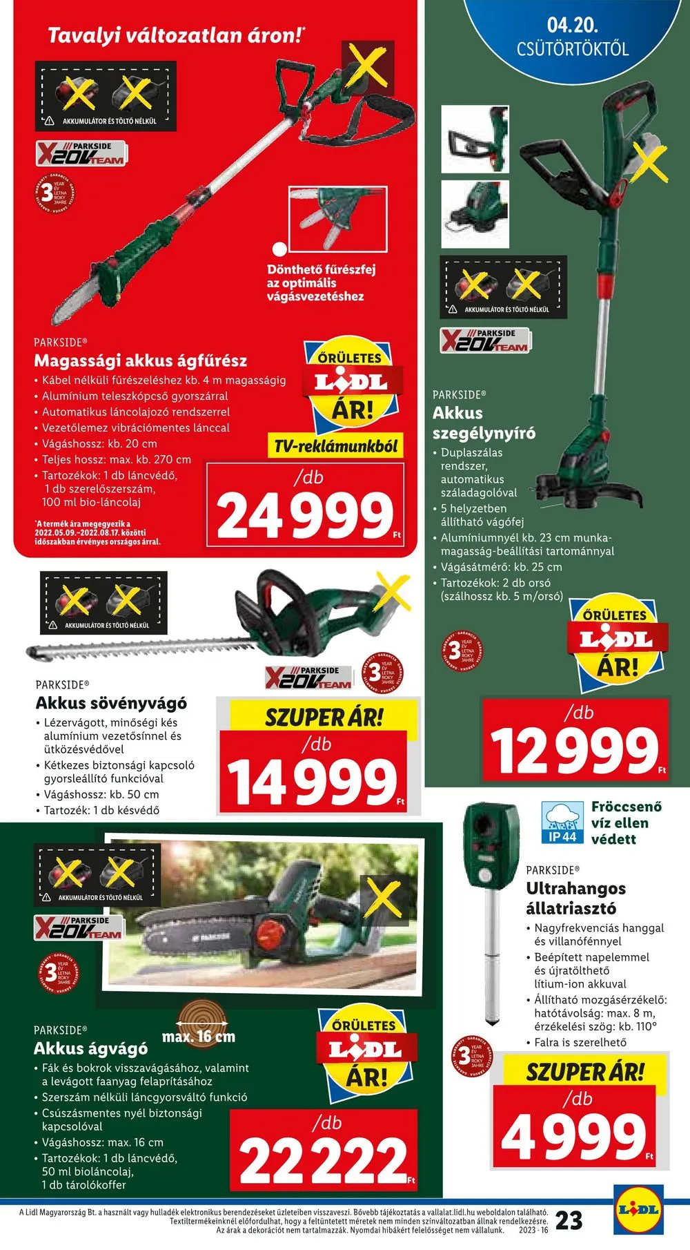 Lidl akciós újság 04.20–04.26 – 23. oldal
