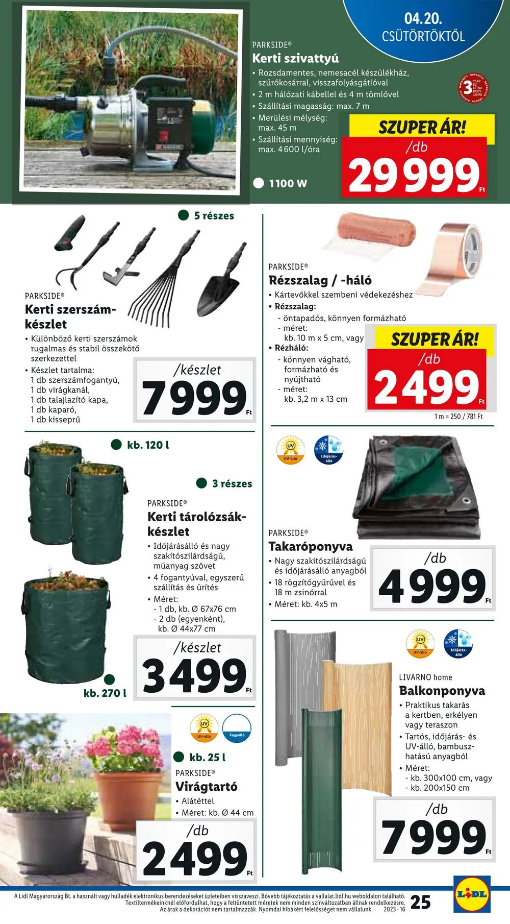 Lidl akciós újság 04.20–04.26 – 25. oldal
