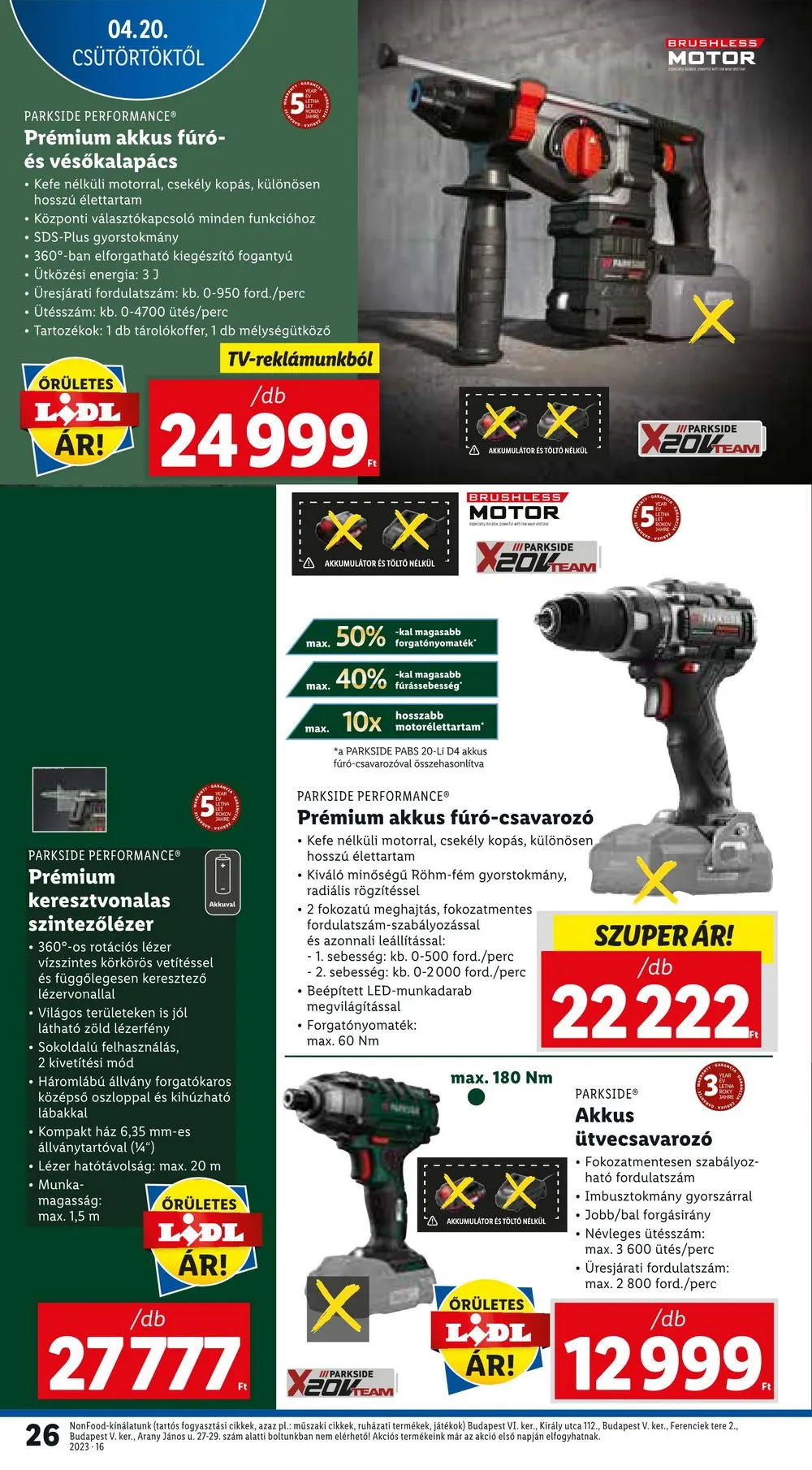 Lidl akciós újság 04.20–04.26 – 26. oldal
