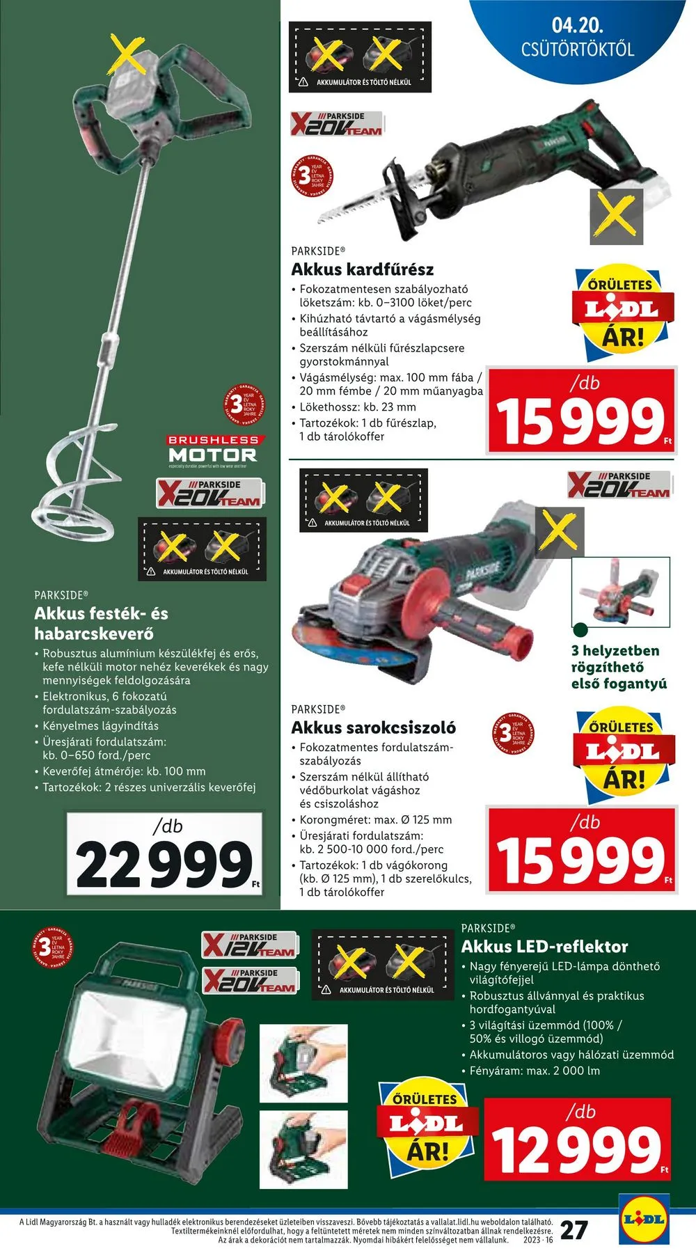 Lidl akciós újság 04.20–04.26 – 27. oldal